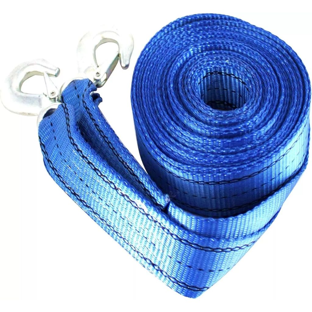 Corde De Remorquage 8 Ton 4m Avec 2 Crochet Pour Voitures – حبل سحب 8 طن بطول 4 متر مع خطافين للسيارات