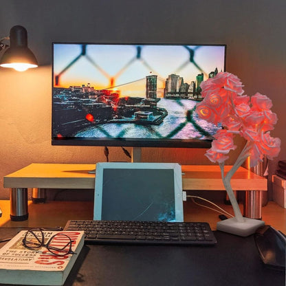 Lampe de Table fleur avec LED – مصباح طاولة زهور