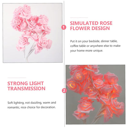 Lampe de Table fleur avec LED – مصباح طاولة زهور