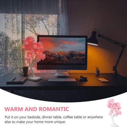 Lampe de Table fleur avec LED – مصباح طاولة زهور