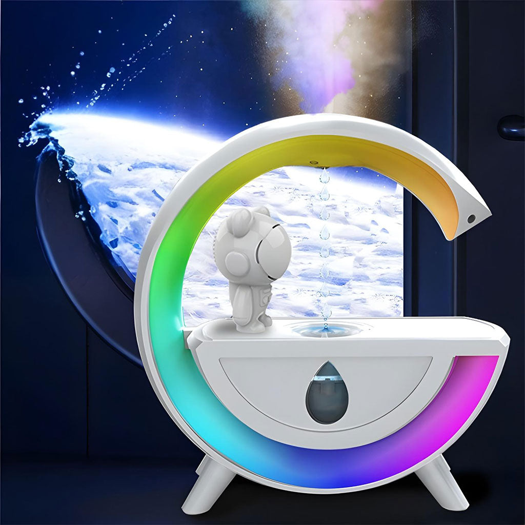 Haut Parleur Bluetooth et Humidificateur anti-gravité en forme de G