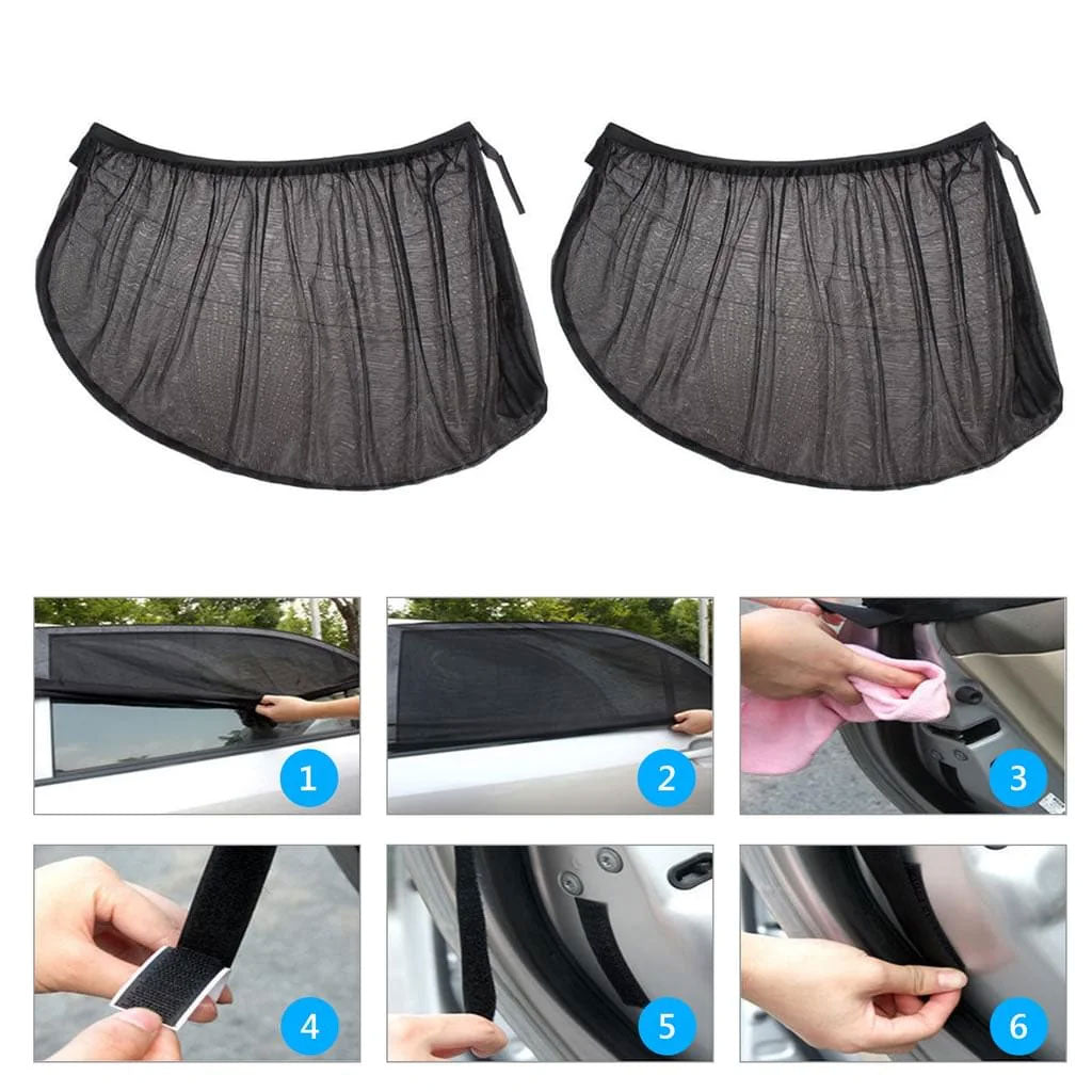 Rideaux Pare-soleil Latéral pour Voiture 2Pcs – ستر واقي للشمس