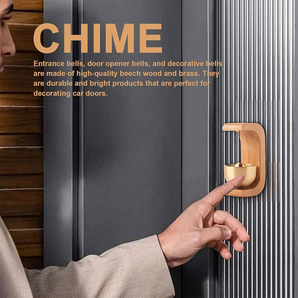 Sonnette de porte vintage style japonais en bois – جرس باب بتصميم أنيق