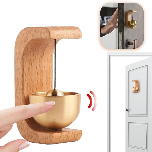 Sonnette de porte vintage style japonais en bois – جرس باب بتصميم أنيق - تنزوت