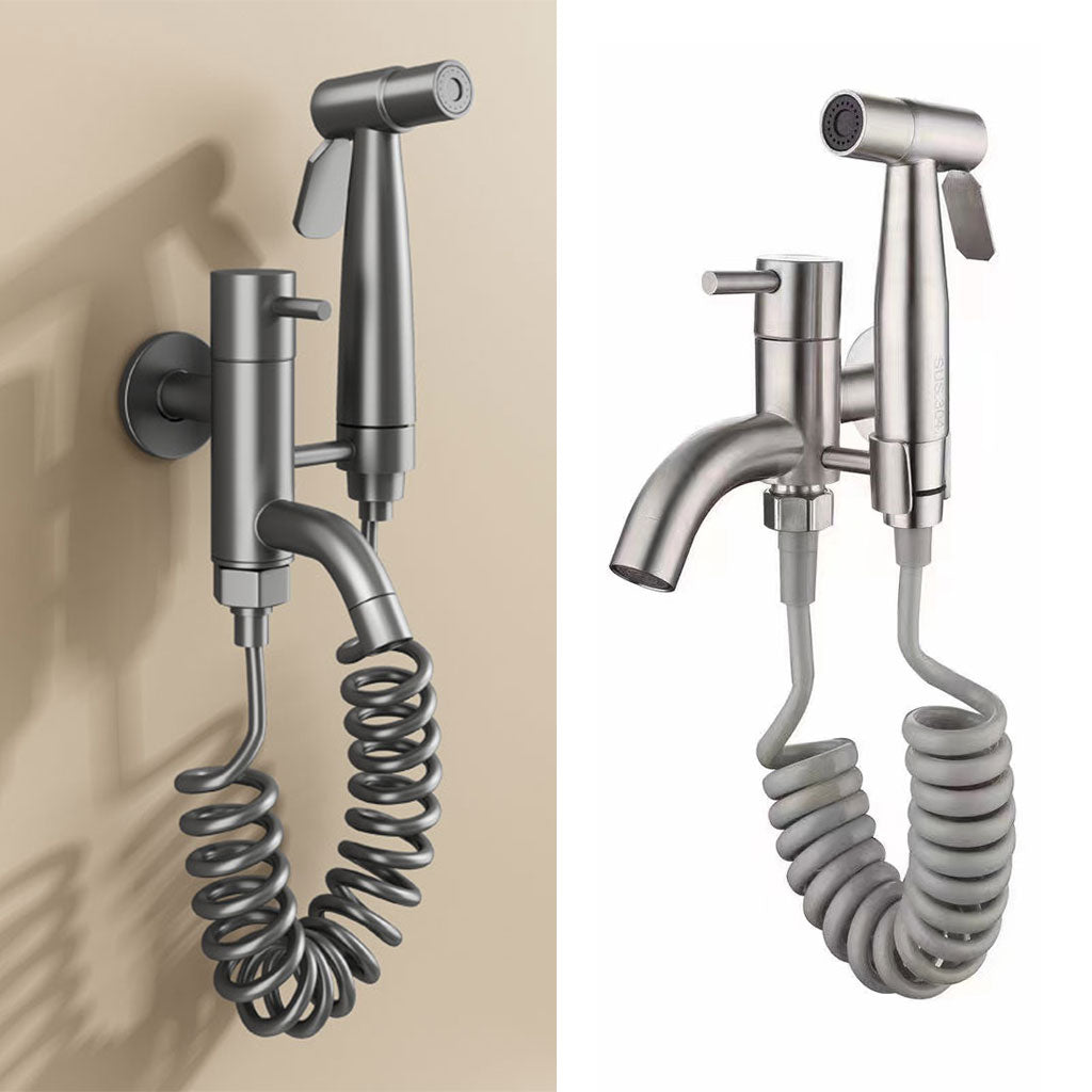 Pulvérisateur De Toilette À Haute Pression Avec Le Kit De Robinet V2 – رشاش مع صنبور حمام - تنزوت