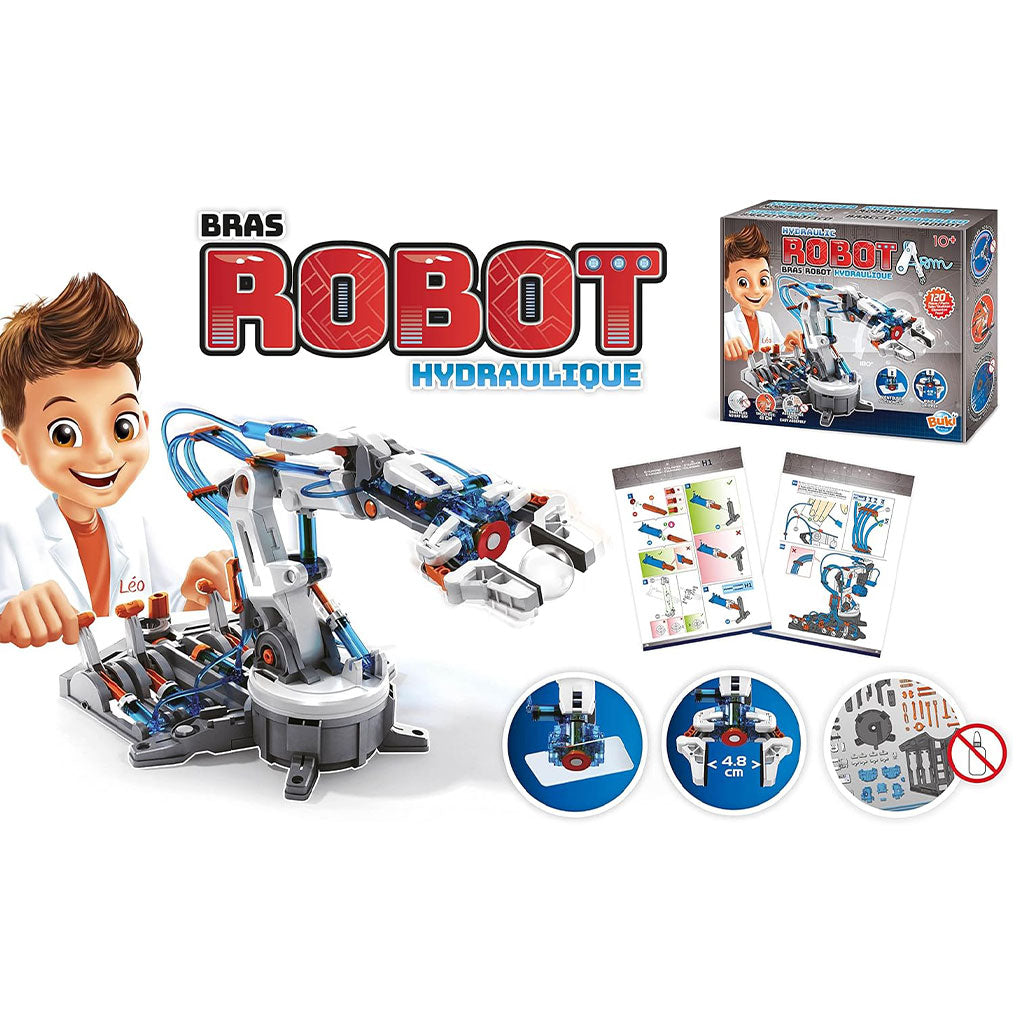Buki Bras Robot Hydraulique Jeu éducatif pour Enfants – لعبة اليد الهيدروليكية للأطفال