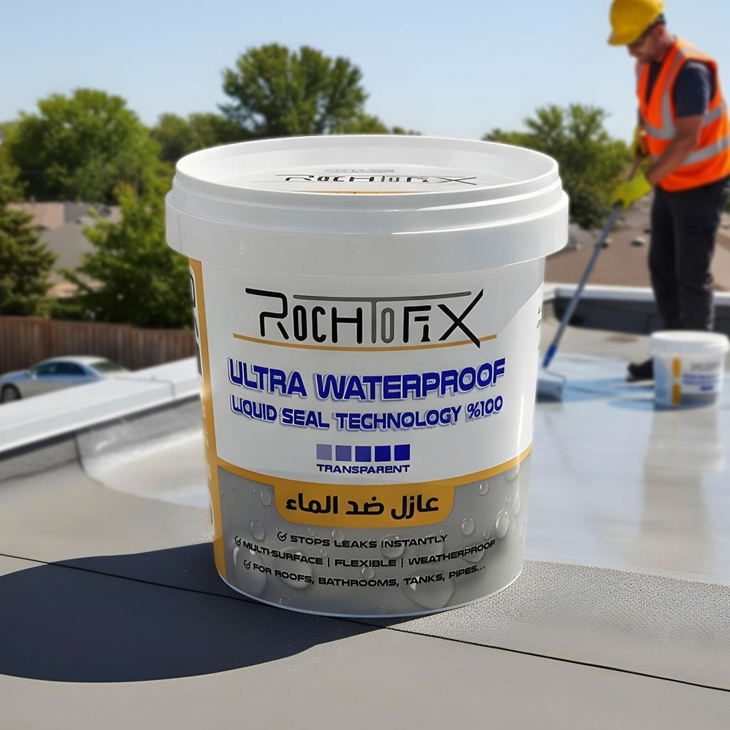 RochFix Ultra Waterproof Liquide Transparent Antifuite Multi-Surface – عازل ضد الماء متعدد الإستعمالات - تنزوت