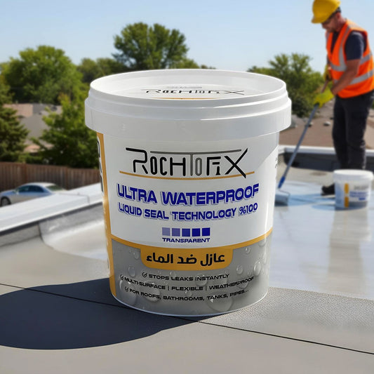 RochFix Ultra Waterproof Liquide Transparent Antifuite Multi-Surface – عازل ضد الماء متعدد الإستعمالات - تنزوت
