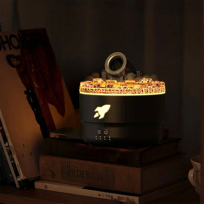 Humidificateur d’arôme à canon avec lumières LED colorées – معطر جو يضفي ديكور رائع في منزلك