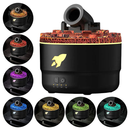 Humidificateur d’arôme à canon avec lumières LED colorées – معطر جو يضفي ديكور رائع في منزلك