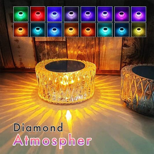 Lampe de Table en Cristal à Gradation tactile, Veilleuse Rechargeable par USB تنزوت
