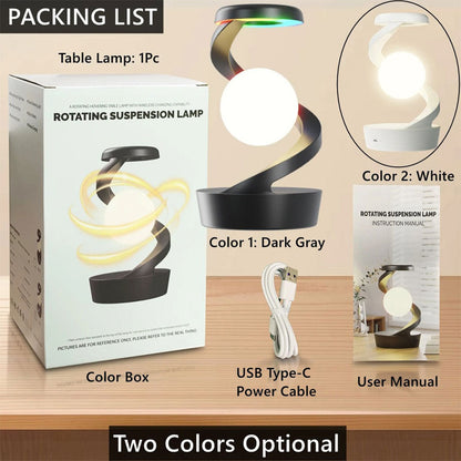 Lampe de Chevet en Spirale Design Moderne Lumière RGB – مصباح لاسلكي بأضواء متغيرة
