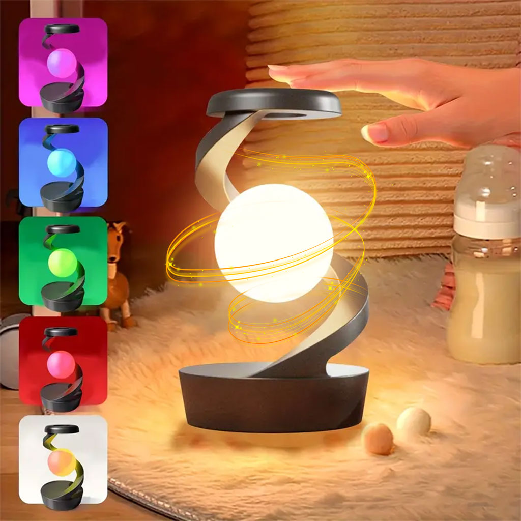 Lampe de Chevet en Spirale Design Moderne Lumière RGB – مصباح لاسلكي بأضواء متغيرة تنزوت