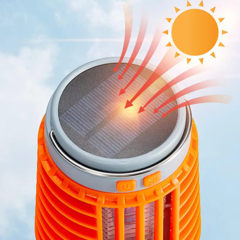Lampe anti-moustique 3en1 fonctionne à l'énergie solaire et alimentée par batterie rechargeable