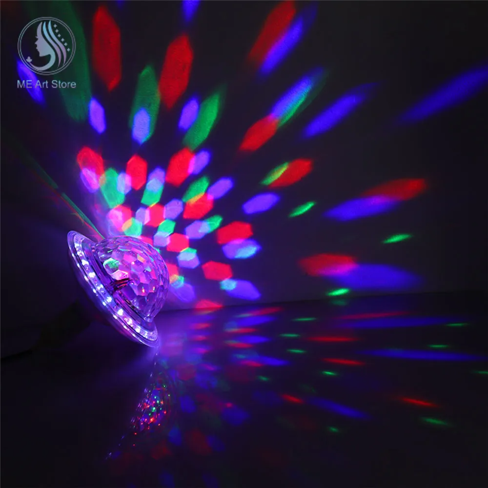 Boule Magique en Cristal UFO Musique Bluetooth LED RGB E27