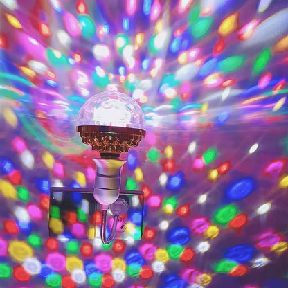 Lampe jeux de lumière multi couleur rotative Disco Ball