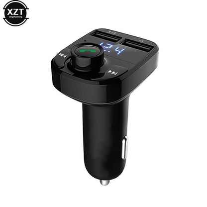 Car X8 Wireless Bluetooth FM Transmitter Kit USB Fast Charger Adapter Mp3 Player