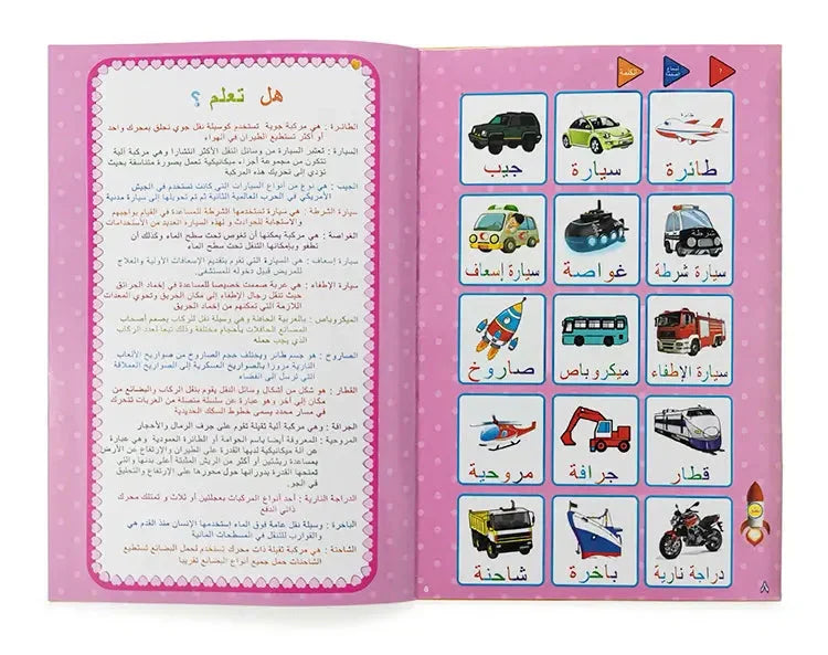 الكتاب الالكتروني للمفردات العربية لتعليم سهل و مرح Livre Electronique De Vocabulaire Arabe Pour Un Apprentissage Facile Et Amusant