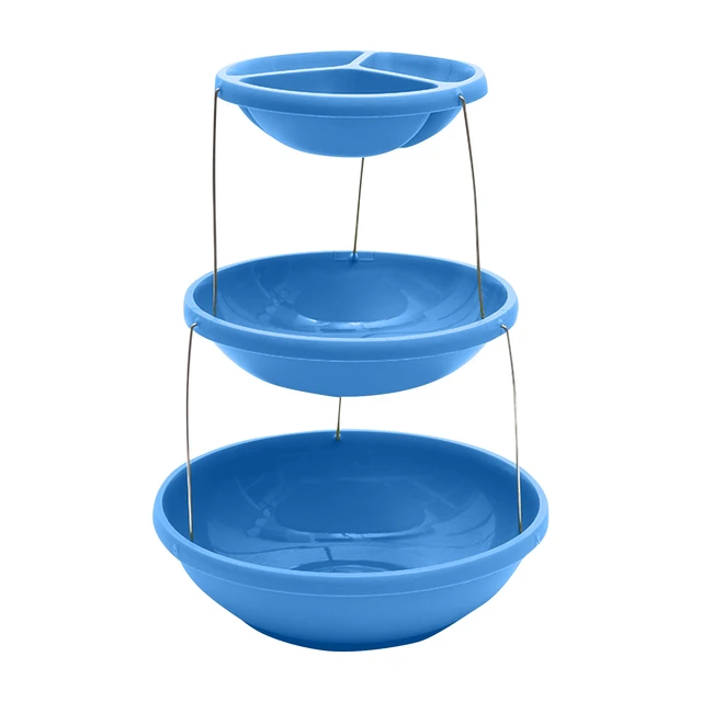 Bol torsadé pliable à 3 niveaux pour les trempettes et les bonbons