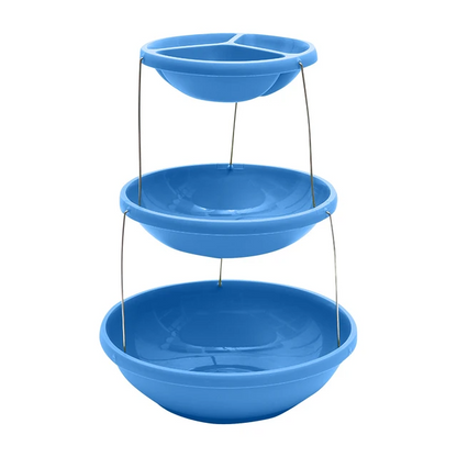 Bol torsadé pliable à 3 niveaux pour les trempettes et les bonbons