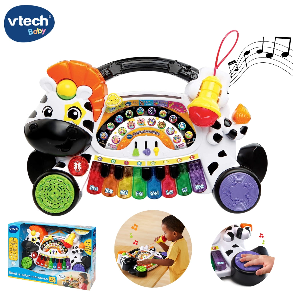 VTech-Piano Apprend Musique Notes et Instruments avec Clavier Interactif تنزوت