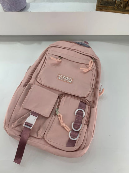 Sacs à dos d’école Style Décontracté XHD Rose – حقيبة ظهر مدرسية وردي