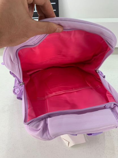 Sac à Dos Enfant Ludique avec Plusieurs Compartiment et un Peluche LM-5122 Mauve – حقيبة ظهر للأطفال بنفسجي