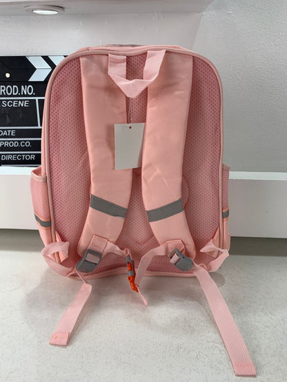 Sac à Dos Enfant Ludique avec Plusieurs Compartiment et un Peluche LM-5122 Rose – حقيبة ظهر للأطفال وردي