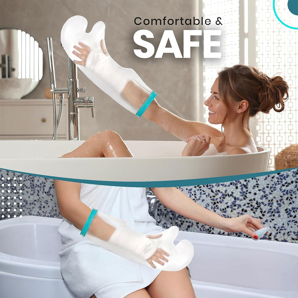 Protège-plâtre imperméable demi bras pour pour adulte – غطاء عازل للمياه لليد المكسولة