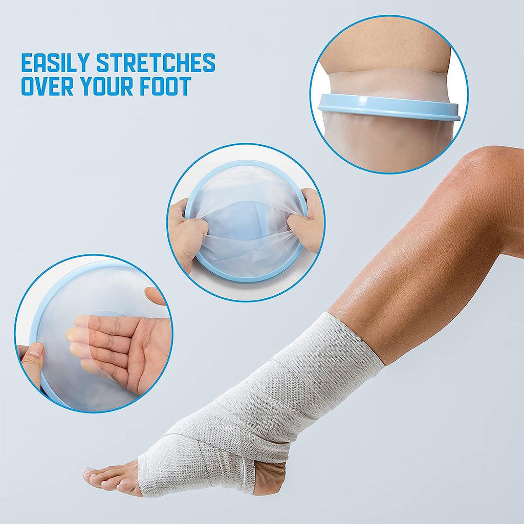 Housse de plâtre imperméable pour la douche, protection pour jambe adulte – غطاء عازل للمياه للرجل المكسورة كاملة