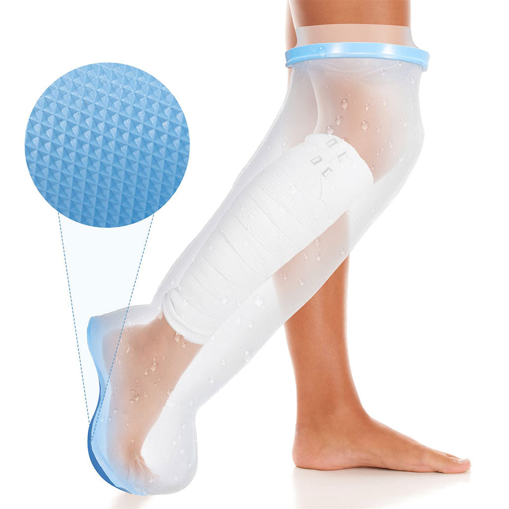 Housse de plâtre imperméable pour la douche, protection pour jambe adulte – غطاء عازل للمياه للرجل المكسورة كاملة تنزوت