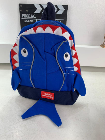 Sac à dos Enfants Design Requin Mignon Bleu – حقيبة أطفال برسوم القرش أزرق