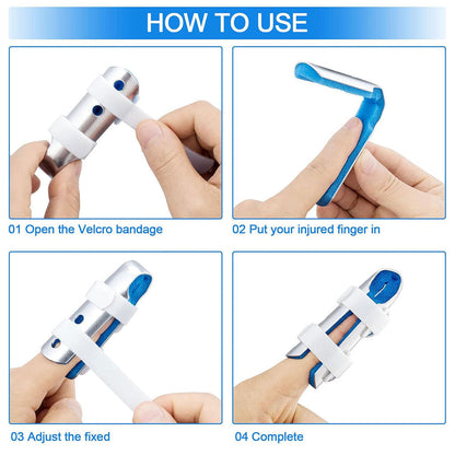 Attelle de fixation pour fracture du doigt – أداة لتثبيت الإصبع المصاب