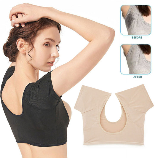 Coussinets de sudation en forme de t-shirt Réutilisables et lavables Pour les aisselles تنزوت