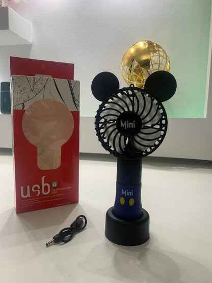 Ventilateur Rechargeable USB Mini Mousse avec 3 Niveaux de Vitesse – مروحة محمولة