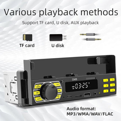 Autoradio Bluetooth Simple DIN avec Support Téléphone – راديو سيارة بلوتوث بسيط مع حامل هاتف