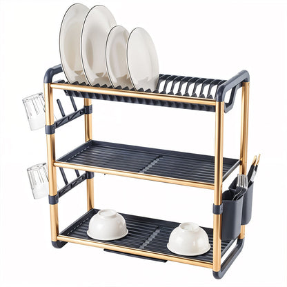 Egouttoir à Vaisselle en Aluminium de Haute Qualité 3 étages SX-841 – منظم أواني الغسيل