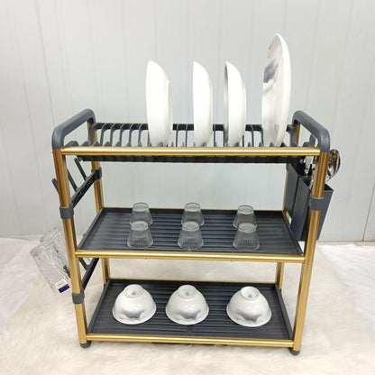 Egouttoir à Vaisselle en Aluminium de Haute Qualité 3 étages SX-841 – منظم أواني الغسيل