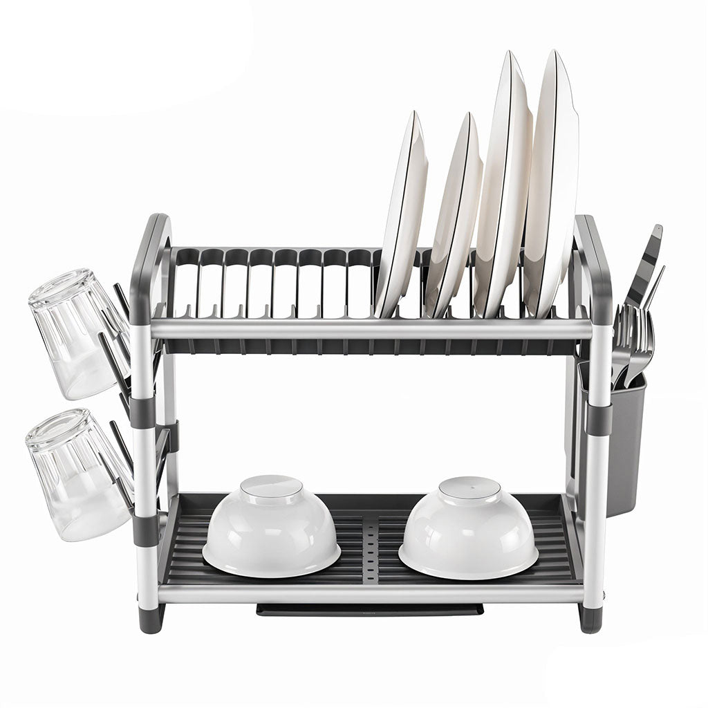 Egouttoir à Vaisselle en Aluminium de Haute Qualité 2 étages SX-842 – منظم أواني الغسيل