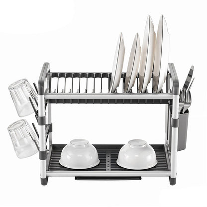 Egouttoir à Vaisselle en Aluminium de Haute Qualité 2 étages SX-842 – منظم أواني الغسيل