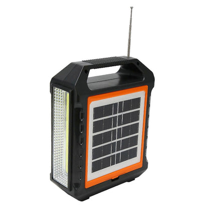 Haut-parleur Bluetooth à énergie solaire avec panneau et lampe – مكبر صوت مع لوحة شحن بالطاقة الشمسية