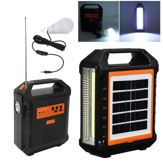 Haut-parleur Bluetooth à énergie solaire avec panneau et lampe – مكبر صوت مع لوحة شحن بالطاقة الشمسية - تنزوت