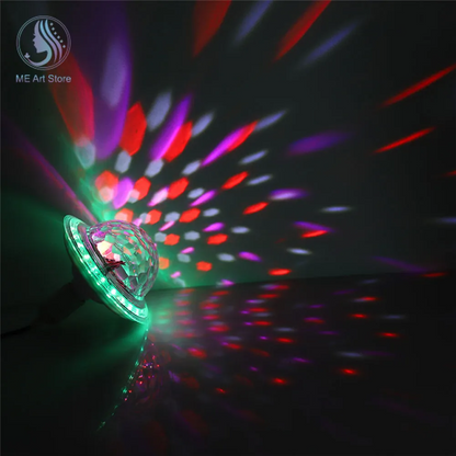 Boule Magique en Cristal UFO Musique Bluetooth LED RGB E27