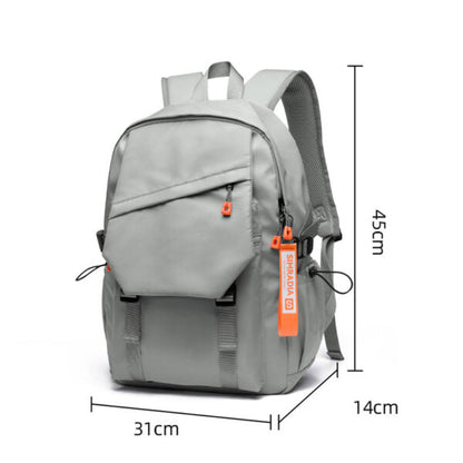 Sac à Dos Urbain Style Décontracté Tissue Imperméable Gris – حقيبة ظهر رجالية