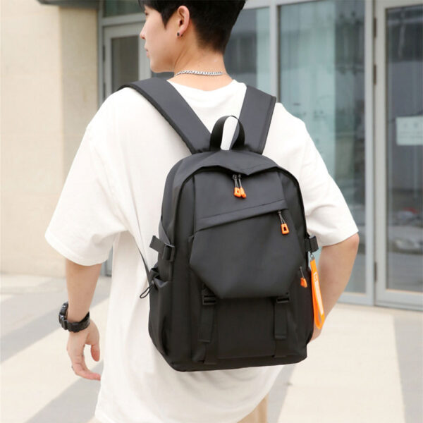 Sac à Dos Urbain Style Décontracté Tissue Imperméable Noir – حقيبة ظهر رجالية