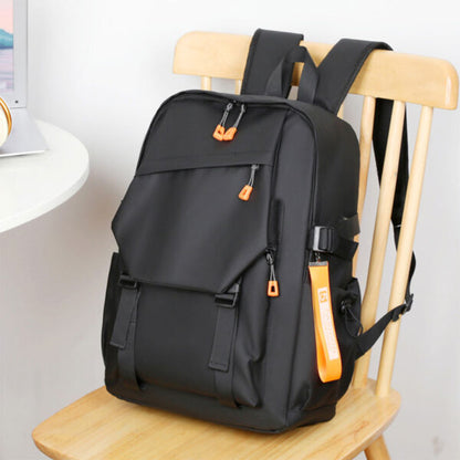 Sac à Dos Urbain Style Décontracté Tissue Imperméable Noir – حقيبة ظهر رجالية