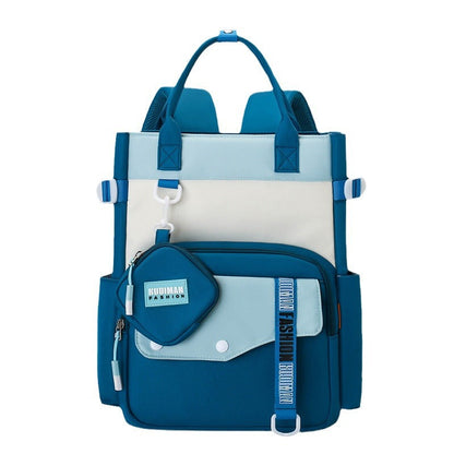 Ensemble de sacs d’école Kawai pour Enfants 2Pcs Avec Pochette Bleu Ciel – محفظة 2 قطع كاواي مع محفظة صغيرة أزرق فاتح تنزوت