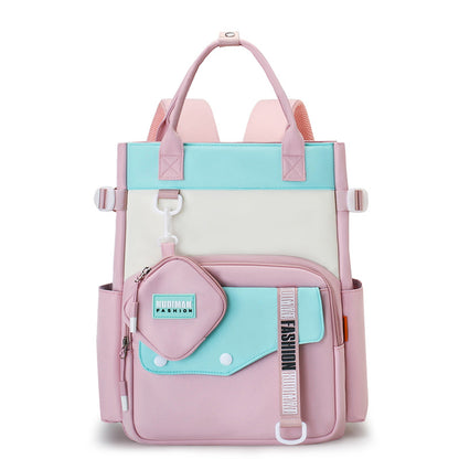 Ensemble de sacs d’école Kawai pour Enfants 2Pcs Avec Pochette Rose – محفظة 2 قطع كاواي مع محفظة صغيرة وردي