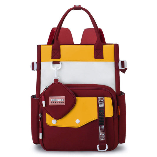 Ensemble de sacs d’école Kawai pour Enfants 2Pcs Avec Pochette Rouge – محفظة 2 قطع كاواي مع محفظة صغيرة أحمر تنزوت