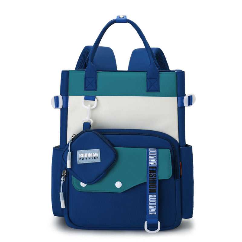 Ensemble de sacs d’école Kawai pour Enfants 2Pcs Avec Pochette Bleu – محفظة 2 قطع كاواي مع محفظة صغيرة أزرق تنزوت